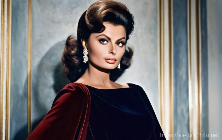 이탈리아 유명인 및 셀러브리티 - Classic Italian Cinema Diva:**
A captivating Italian actress, embodying the elegance of classic Ital...