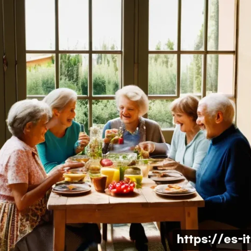 이탈리아와 한국 문화 차이 - A lively Italian family gathering in a sunlit rustic kitchen, featuring multiple generations includi...